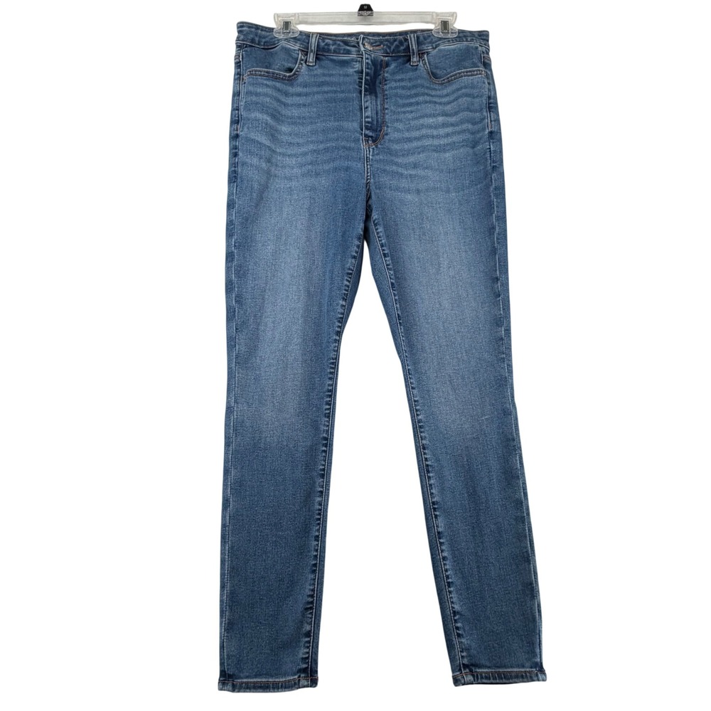 American Eagle Super High-Rise Jegging Womens 12 Short Blue Skinny Stretch Jeans